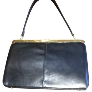 Vintage Black leather bag.